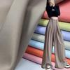 Einfarbiger Twill Stoff Weiches Knitterarmes Material für DIY Nähen Berufskleidung A-Linien Röcke Shorts Anzug Sets