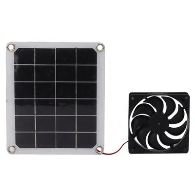10W Solar Panel Exhaust Fan Waterproof Solar Powered Attic Ventilator for Pet House RV Greenhouse