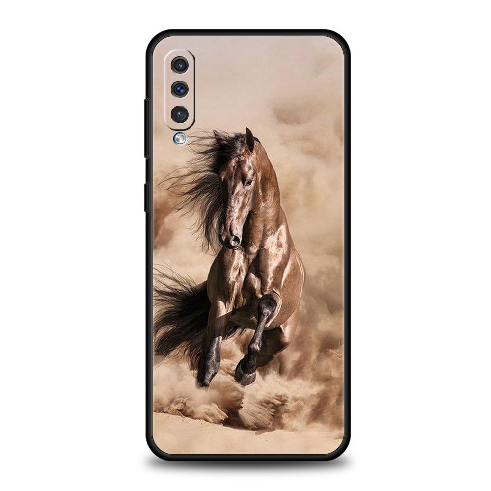 Animal Horse Phone Case for Samsung Galaxy A56 A36 A26 A16 A34 A24 A42 A22 A20 A12 A40 A30 A10 5G Soft TPU Cover Shell Funda Bag