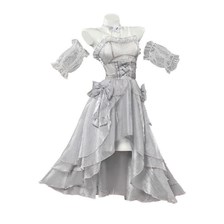 NIKKE: The Goddess of Victory Cinderella Crystal Princess White Dress Full Set Women's Game Cosplay Costume
