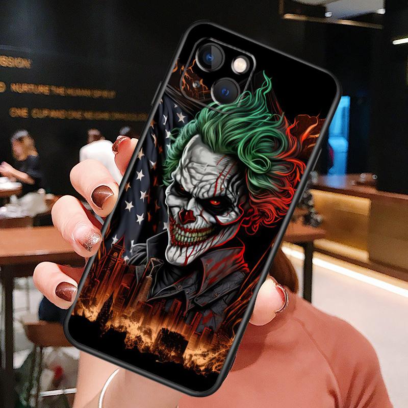 Clown Case For iPhone 14 15 16 Pro Max 11 12 13 Mini X XR XS Max 14 Plus Soft Cover