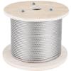 316 Stainless Steel Cable, 500FT Stainless Steel Wire Rope of 5/32 Inch Diameter and 1x19 Construction, 3300 LBS Breaking Strength Steel Cable for