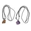 Rough Stone Pendant Necklace Improve Sleep Lucky Beautiful Comfortable Stone Crystal Pendant