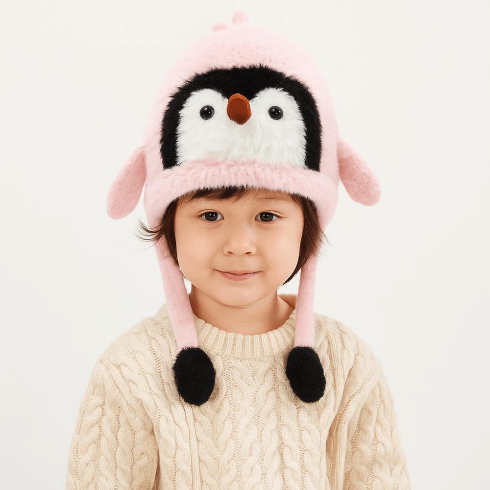 Windproof Cartoon Penguin Balaclava Hat Breathable Ear Protection Cap  Outdoor Activities