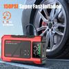 Automobilio užvedimo stiprintuvas, maitinimo blokas, akumuliatoriaus įkroviklio paketas su 150 PSI oro kompresoriumi Eigotrav U2 12V 6000A 12000mAh