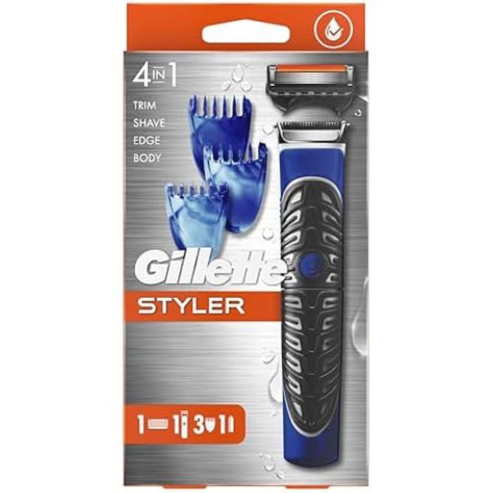 Tondeuse de Précision - GILLETTE - Modèle 4 En 1 - Lame ProGlide - 3 Sabots - Étanche nero