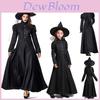 Enchanting Parent-child Sorceress Costume With Elegant Long Sleeve And Mesh Details