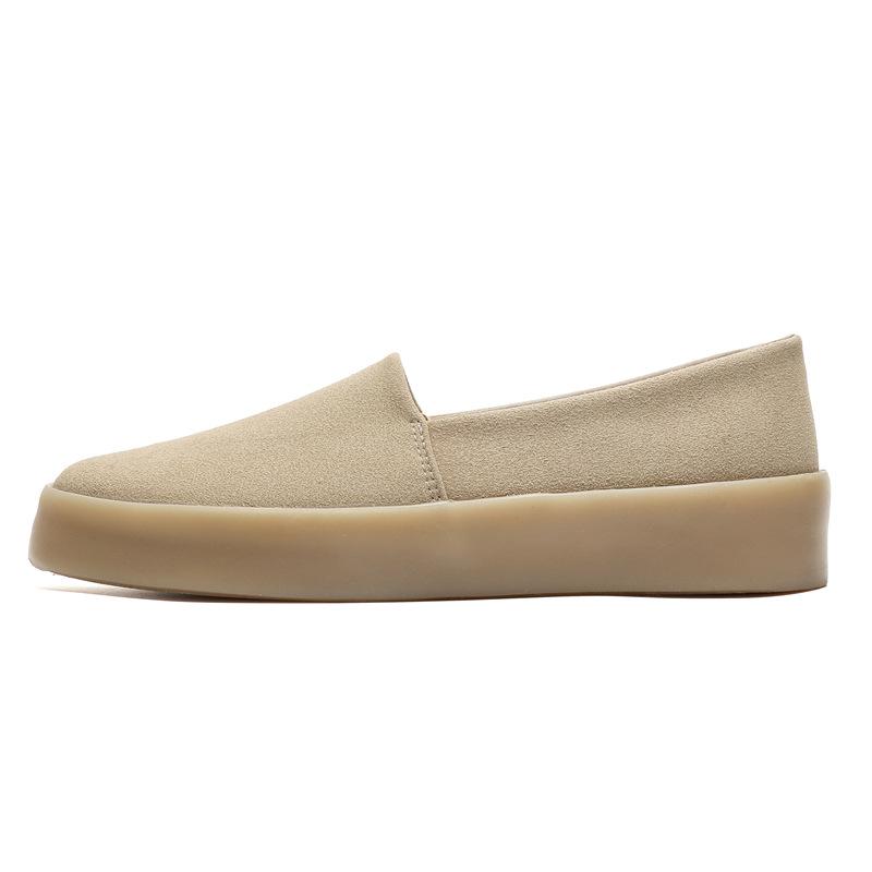 

Shoes Men s 2025 New Trend Old Beijing Board Shoes Lazy One Pedal Versatile Thick-soled Fashion Anti-Skateboard Shoes 44 хакі