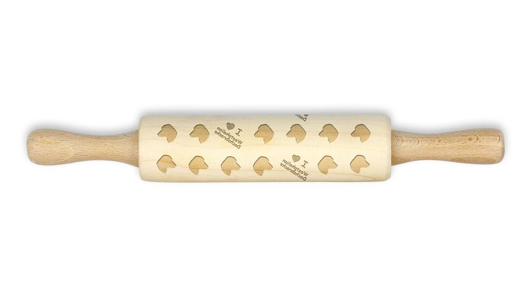 Westphalian Dachsbracke – Small rolling pin with a dog pattern, a rolling pin for children's dough | Art-Dog
