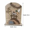 Wooden Material Easter Tomb Crafts Three-dimensional Design Ornament Set Wooden Easter Decor Handcrafted Details
