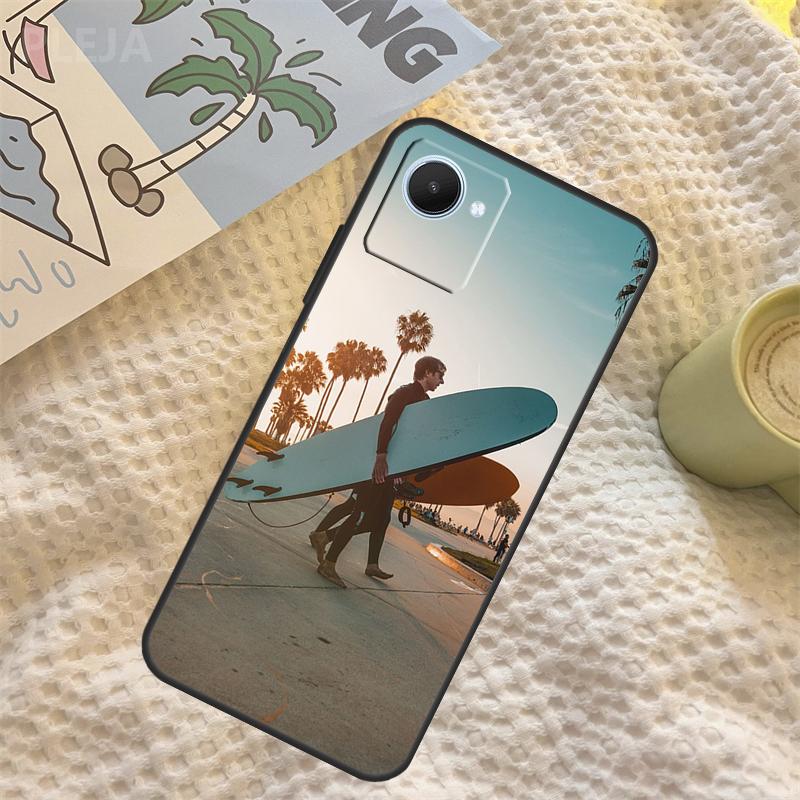 

Surf Surfboard Case For Realme C67 C63 C55 C51 C75 C61 C53 C35 C65 C71 11 12 13 14 15 Pro Plus GT6 GT7 Pro Realme C15