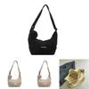 Solid Color Letter Decor Large Capacity Women Crossbody Bag With Coin Purse For Students And Commuters