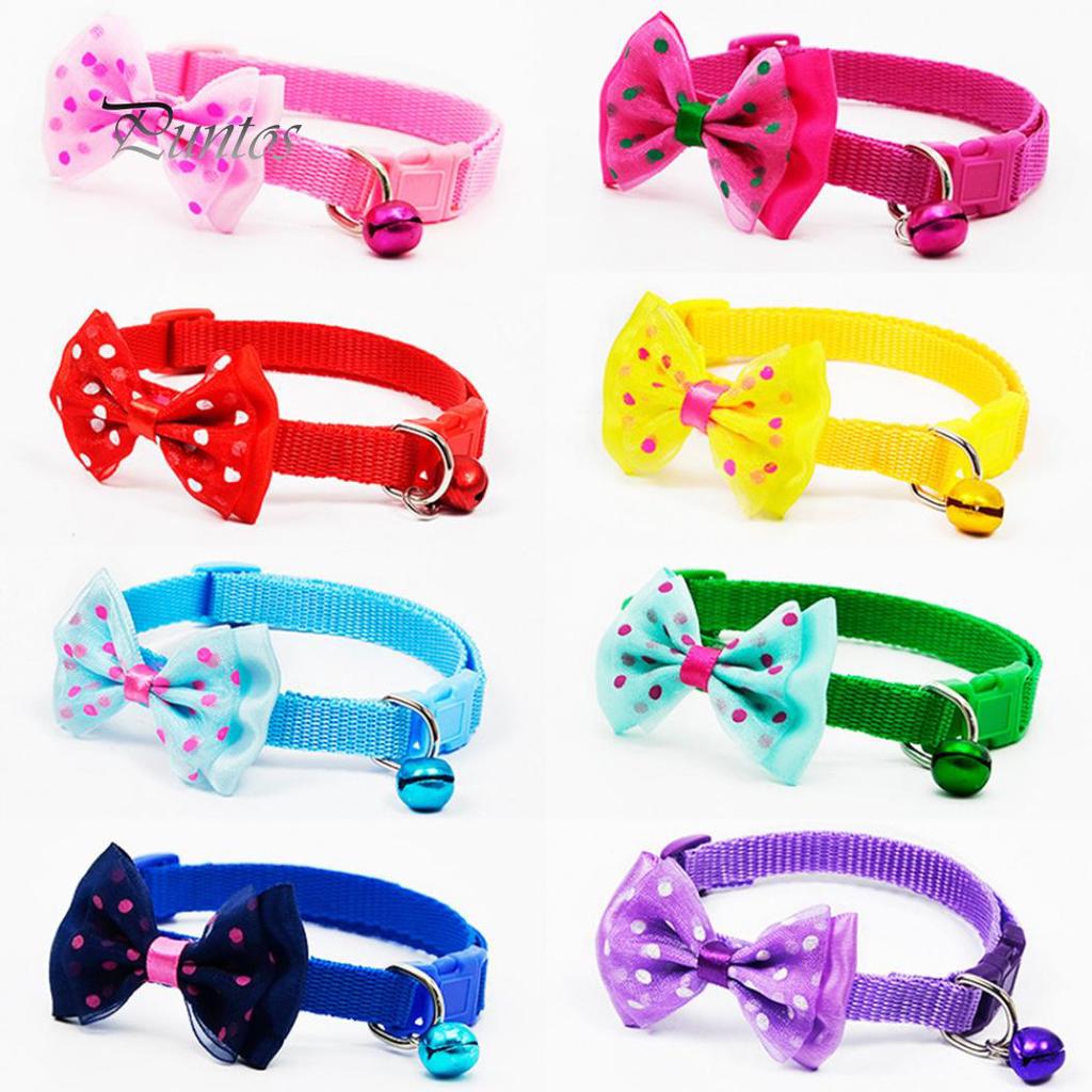 Pet Puppy Bowknot Collar Necklace Neck Strap