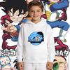 Dragon Ball Children's Sport Hooded Sweatshirt - Fall/Winter Fashion Retro Anime Print Boys' Girls' Comfortable Coat