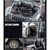 Schaal 1/32 Jeep Wrangler Gladiator pick-up truck, legering automodel gegoten metalen speelgoed terreinvoertuigen met geluid en licht collectie kindercadeau