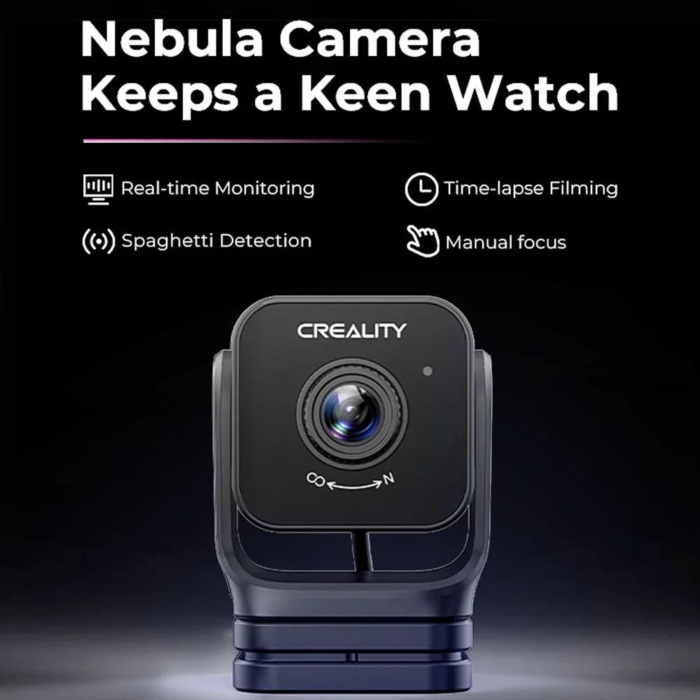 Creality Offizielle Nebula Kamera 1080P HD USB-Kamera 24-Stunden-Echtzeit-3D-Drucküberwachung Zeitraffer-Aufnahme Spaghetti-Erkennung