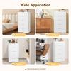 Bymaocar 5-layers White Plastic Drawers Dressing Table Stackable Vertical Storage Cabinet Bedroom Small Wardrobe Home Furniture