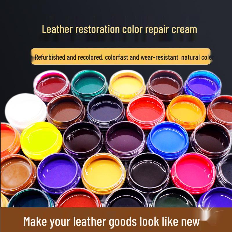 Crema Ripara Colore in Vera Pelle per Scarpe, Abbigliamento, Divani e Borse - Ripristina e Ripara i Danni