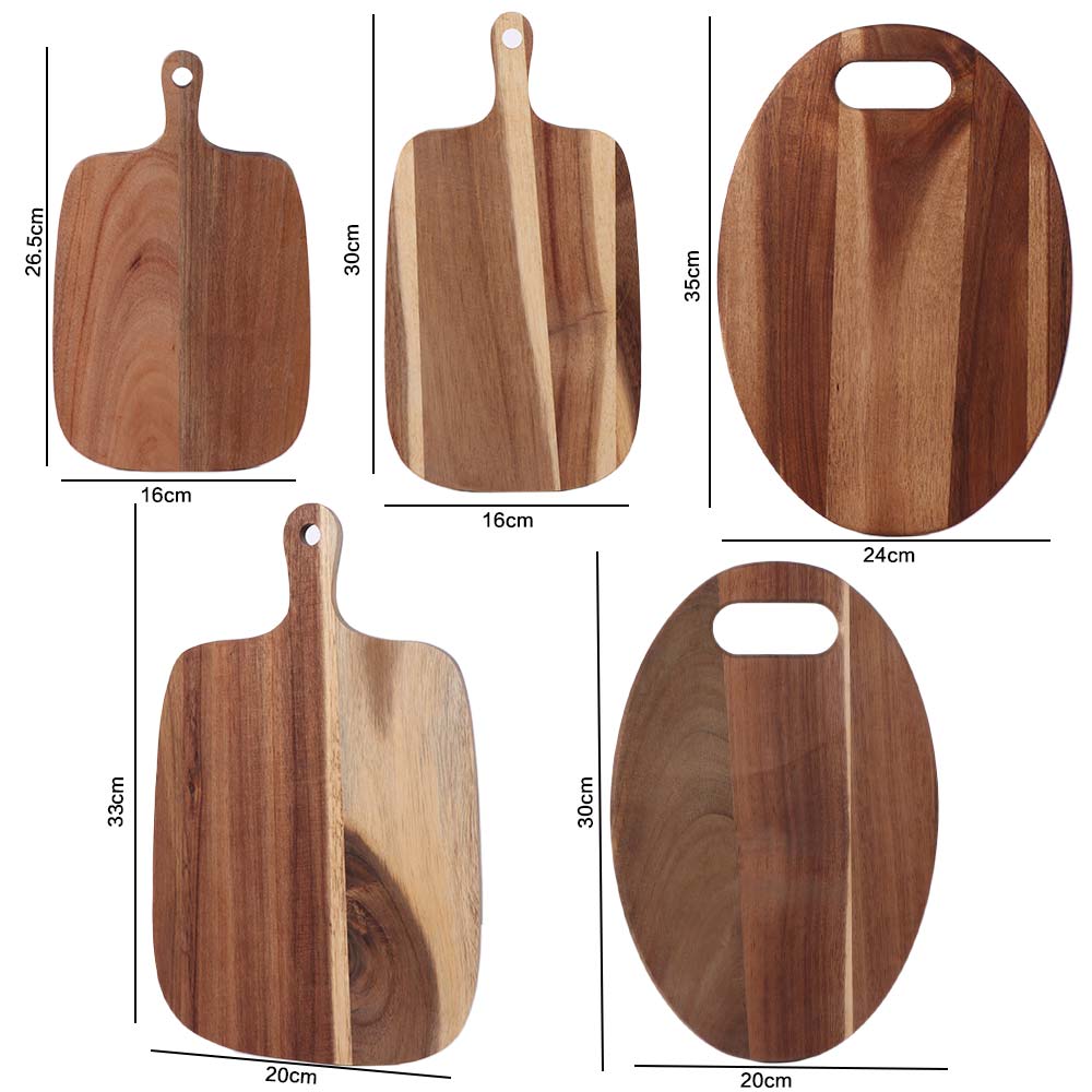 Kitchen Tool Hangable Wooden Chopping Blocks Exquisite Convenient Pizza Tray Natural Solid Wood Cheese Board Dining Room