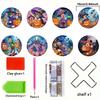 8 Pieces/set Disney Mickey and Minnie Series Diamond Painted Coasters DIY Diamond Art Coasters 5D Full Diamond Diamond Coasters
