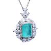 Imitation Natural Paraiba Jewelry Set, Ring Pendant, Temperament Jewelry, Atmospheric High-End Gifts, Containing Minerals