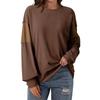 Women Tops Long Sleeve R-Neck Shirts Fall Fashion  Casual Business Tunic Blouses