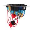 Rocker Switch Panel 8 Gang 12‑24V 5 Pin Blue Light Toggle On Off Lights Control Switch Panel