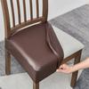 1./2Pcs Waterproof Pu Leather Chair Seat Cover Elastic Dining Chairs Covers High Quality Chair Case For Banquet El Wedding