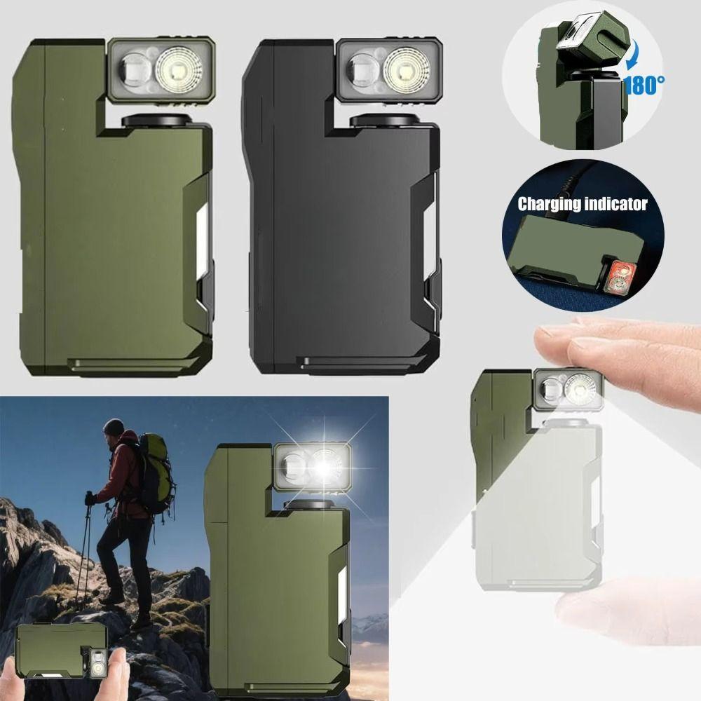 Ultra Bright Keychain Flashlights with 180° Rotation & Dual Light Work Light for Searching Hiking