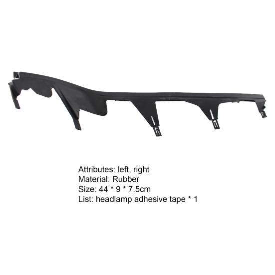 Excellent Upper Headlamp Cover Strip Decorative Rubber Exterior Trim
