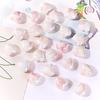 Perline in Ceramica Dipinta Tulipano e Farfalla Rosa Retrò per Braccialetti e Collane Fai da Te