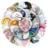 50 Sheets Star INS Style Cute Artistic Decorative Stickers for Scooters, Notebooks, Desktops, DIY Projects