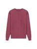 Midlife & Senior Fall Style Round Neck Long Sleeve Loose Fit Versatile Knit Sweater Top