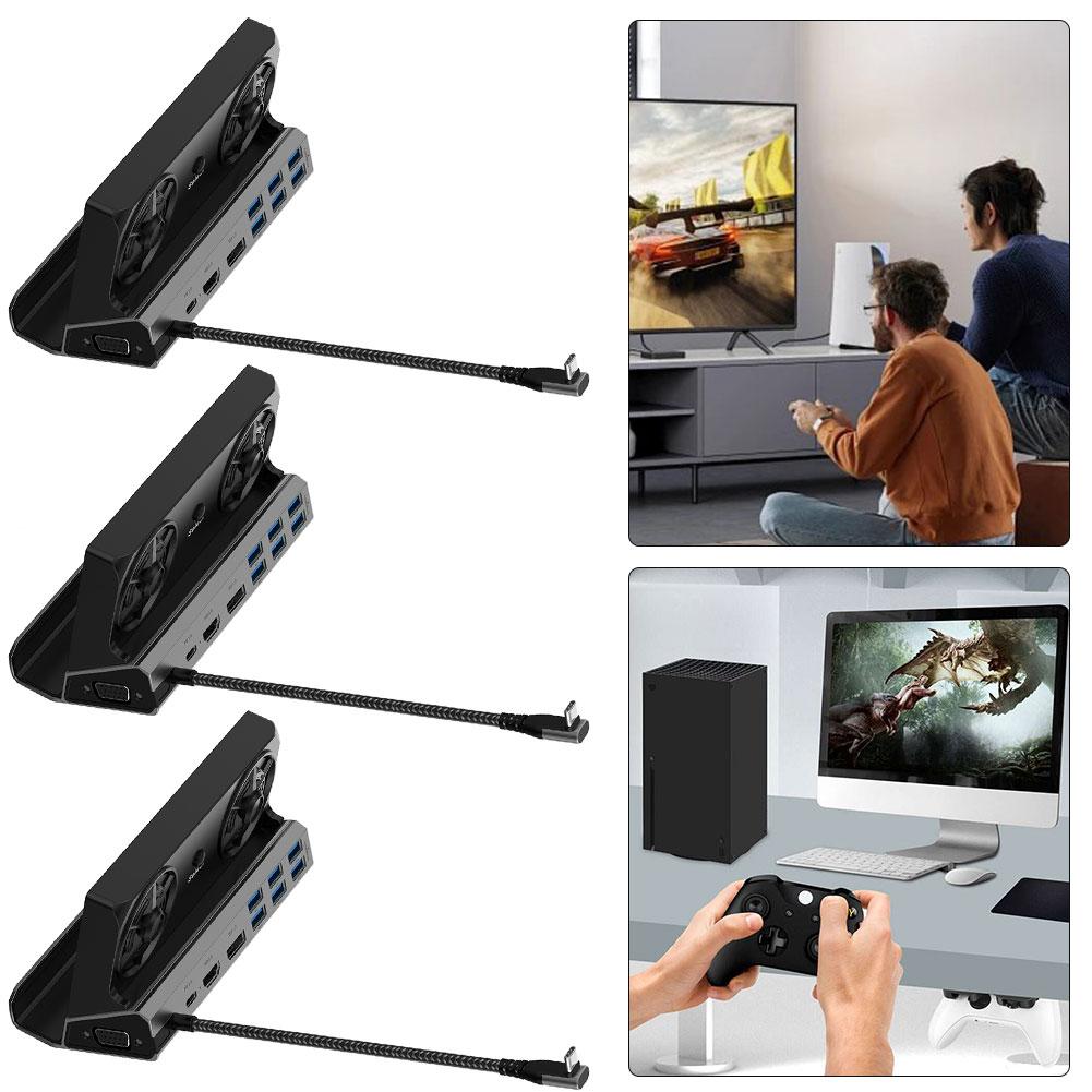 

Док-станция 4K 60 Гц док-станция PD 100 Вт RJ45 для ROG Ally Game (11 в 1) 