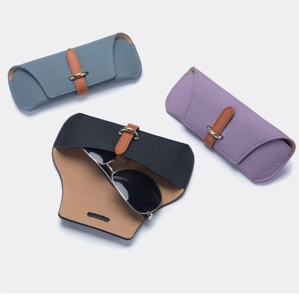 Pu PU Leather Glasses Bag Waterproof Sunglasses Eyeglass Bag Fashion Sunglasses Pouch  Travel
