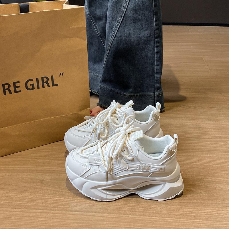 ins new dad shoes women 2025 spring student sports running shoes casual shoes platform height increase FB7706