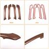 Fit for Toyota Land Cruiser Prado FJ150 150 2010-2018 ABS Inner Door Handle Cover, Car Interior Door Handle Protection Trim Cover, 4PCS (Pine Wood