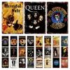 Rock Band Posters Decor Metal Signs Vintage Metal Tin Sign Plaque Metal Wall Plate Bar Club