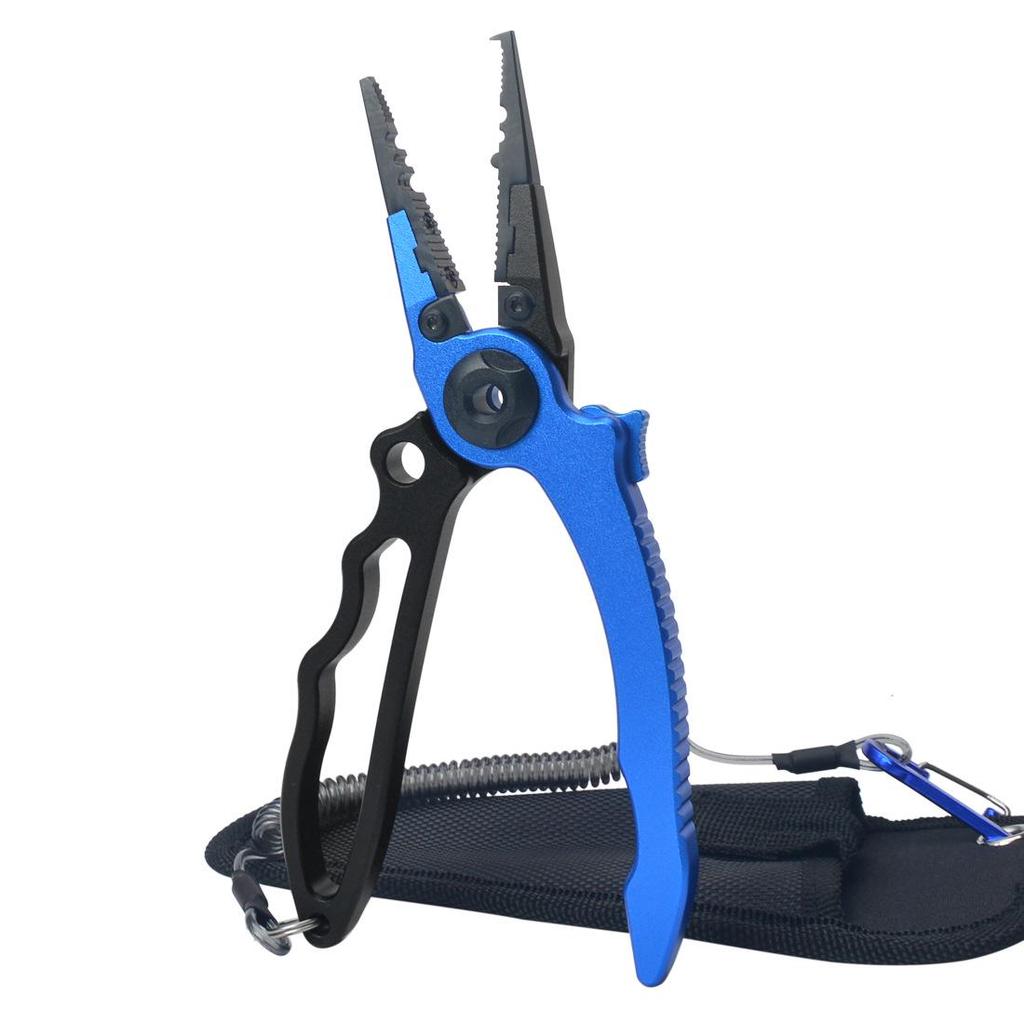 New Self-Locking Aluminum Alloy Fishing Pliers: Hook Remover & Fish Controller Scissors