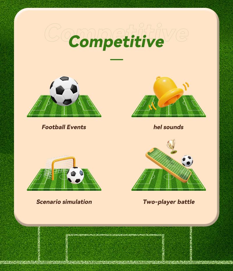 Doppel-Tischfußballtisch: Indoor-Sportspiel für Kinder