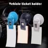 Classical Auto Suction Cup Ticket Holder Plastic Car Receipt Clip Enhances Interior Organization Vehicle Accessories