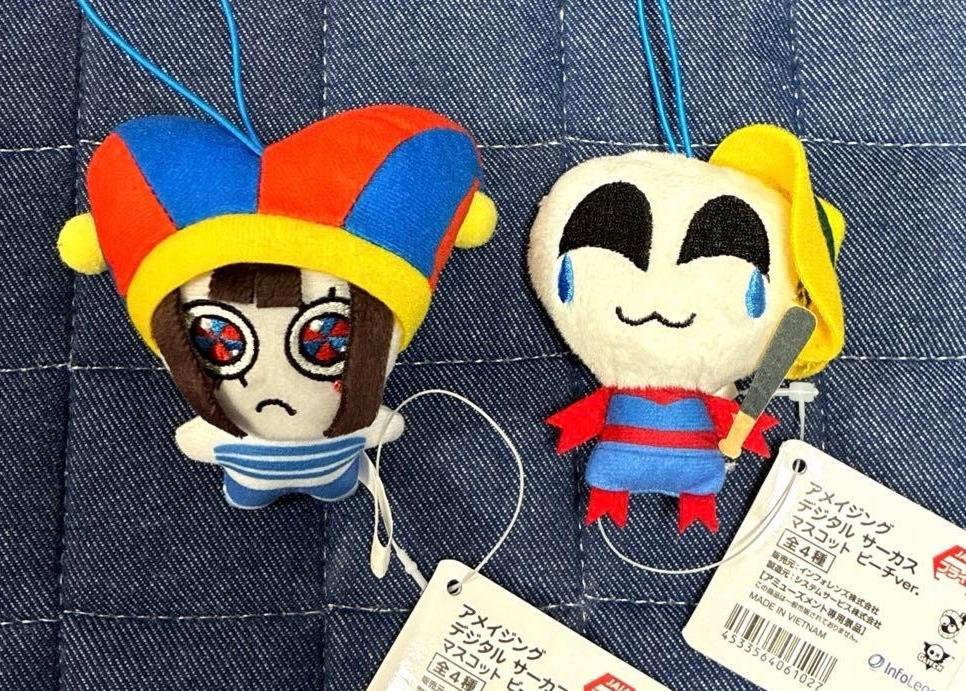 Amazing Digital Circus Plush Toy Mascot Beach ver. Pomni Gangle Set 2