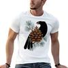 Bird & Berries T-Shirt Classic Basic Casual T-Shirt
