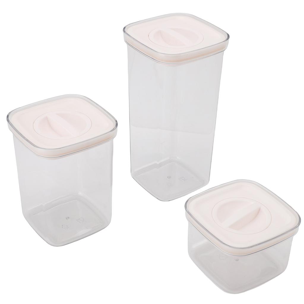 Cereal Storage Container Reusable Plastic Transparent Multipurpose Sealed Grain Can for Cereal