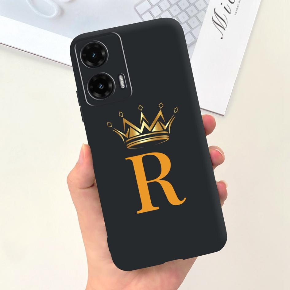 For Motorola Moto G35 5G Case G 35 Cover Cute Crown Letters Soft Silicone Back Cover For Moto G35 2024 Phone Case MotoG35 Fundas