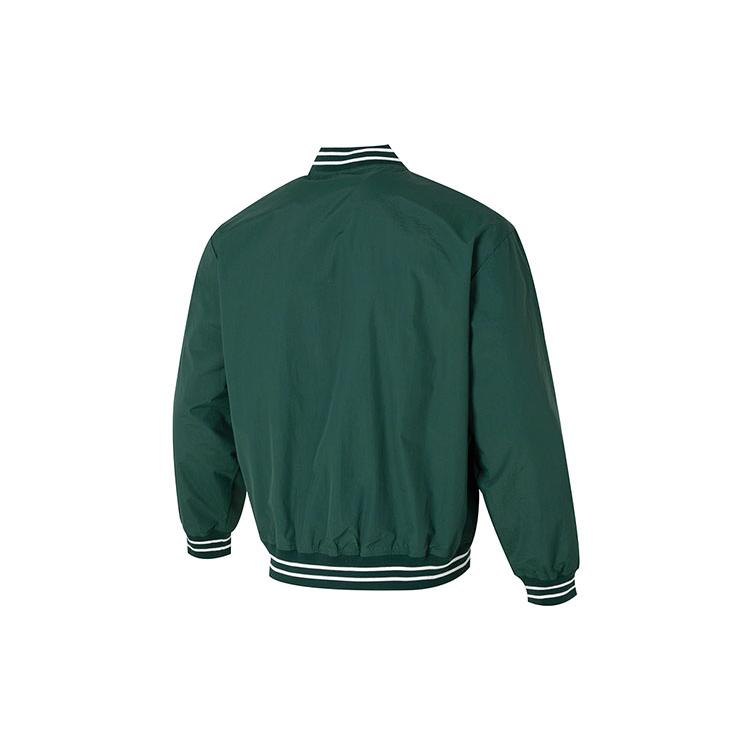 New Balance Jackets Men's Green Baseball Collar Moderate Other AMJ33362-NWG
