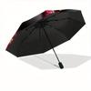 1pc Paw Print Pup Automatic Open/Close Umbrella Sturdy Iron Frame, Compact Travel UmbrellaIntricate Design Umbrella a0829092