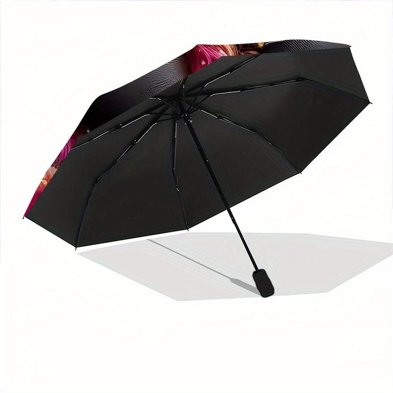 1pc Paw Print Pup Automatic Open/Close Umbrella Sturdy Iron Frame, Compact Travel UmbrellaIntricate Design Umbrella a0829092
