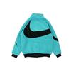 Nike Reversible Sherpa Fleece Jacket With Large Swoosh - Limited Edition Men Jackets Blue BQ6546-301