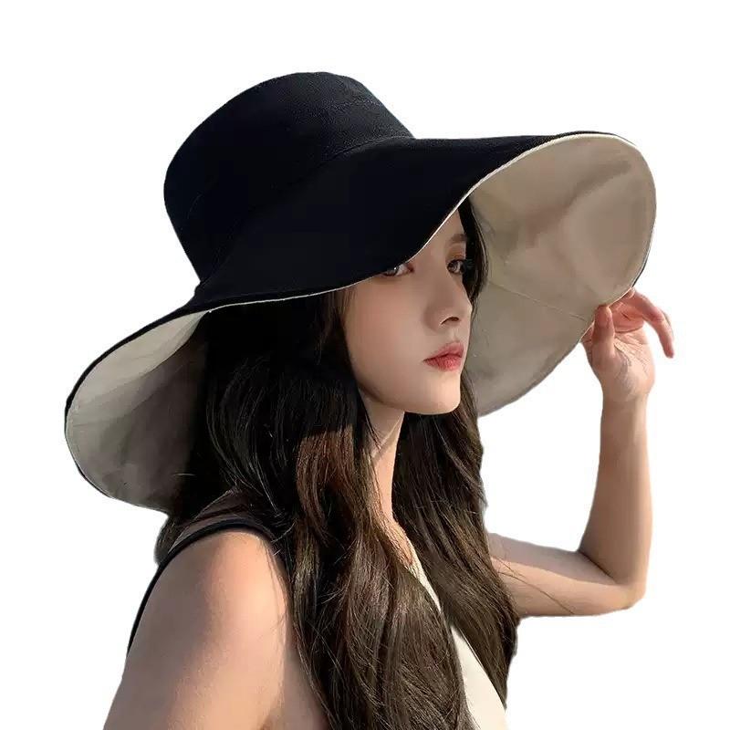 Brimmed Wide Summer Fishermans Hat With Two Sided Designs For Wear Daily